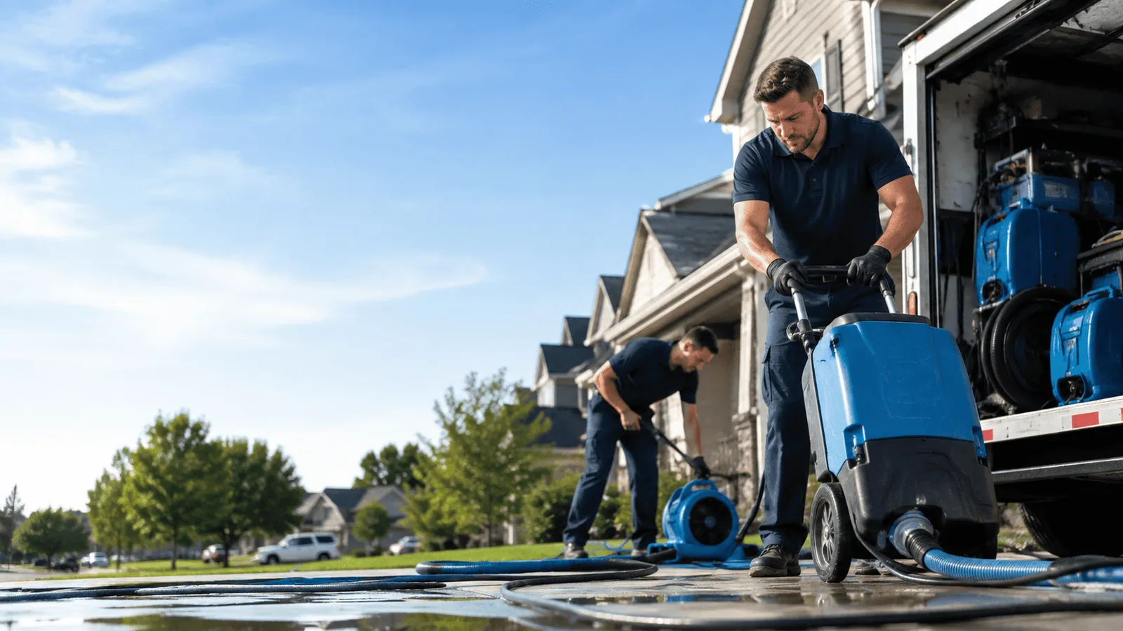 Dehumidification being performed in Krotz Springs, LA